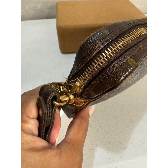 Authentic Louis Vuitton Monogram Canvas Trocadero 23 Crossbody Bag Vintage Brown - Picture 4 of 8